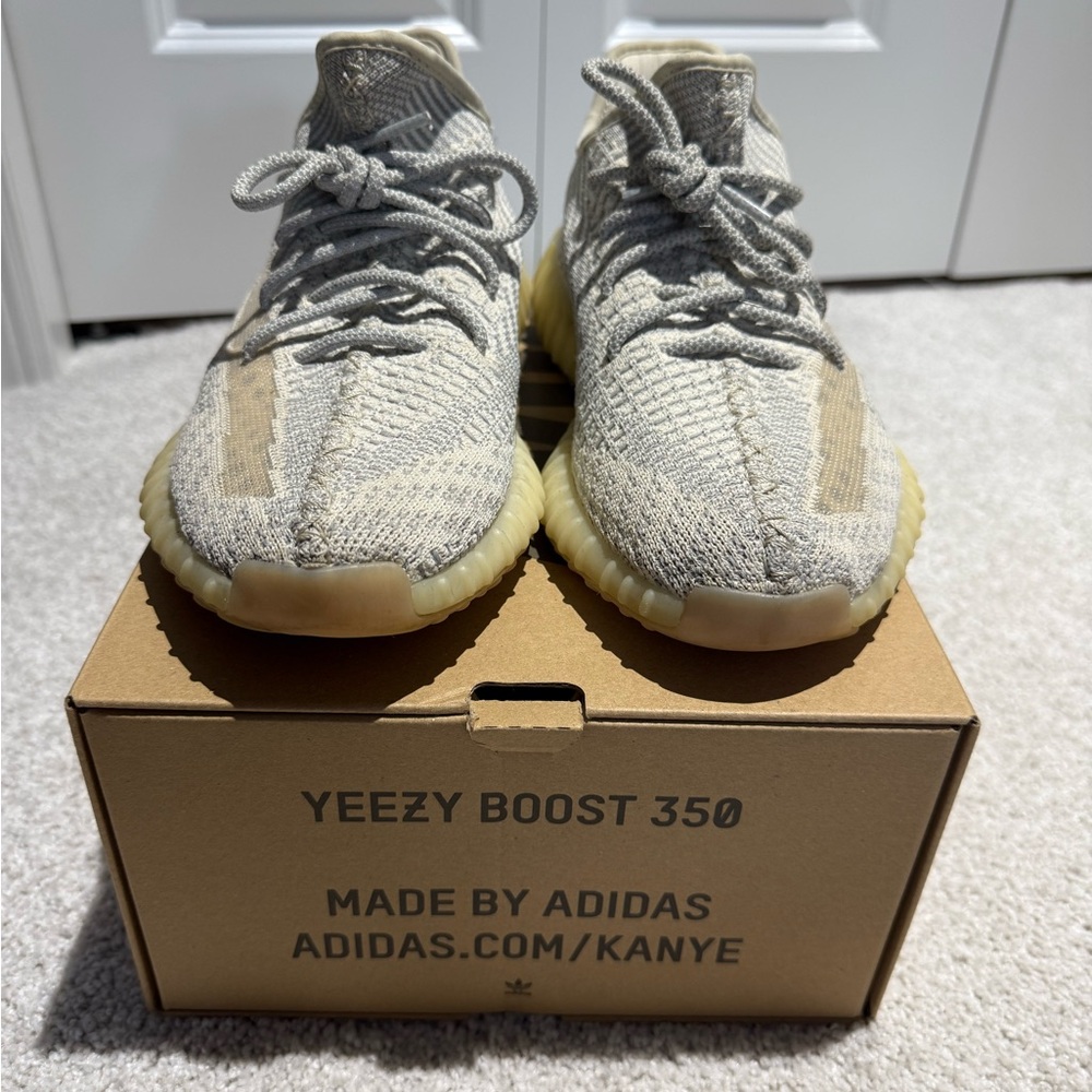 Adidas Yeezy Boost 350 V2 Gray and Tan Sneakers